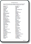 Penny Lane Song List