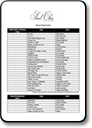 Soul ChÌc Song List